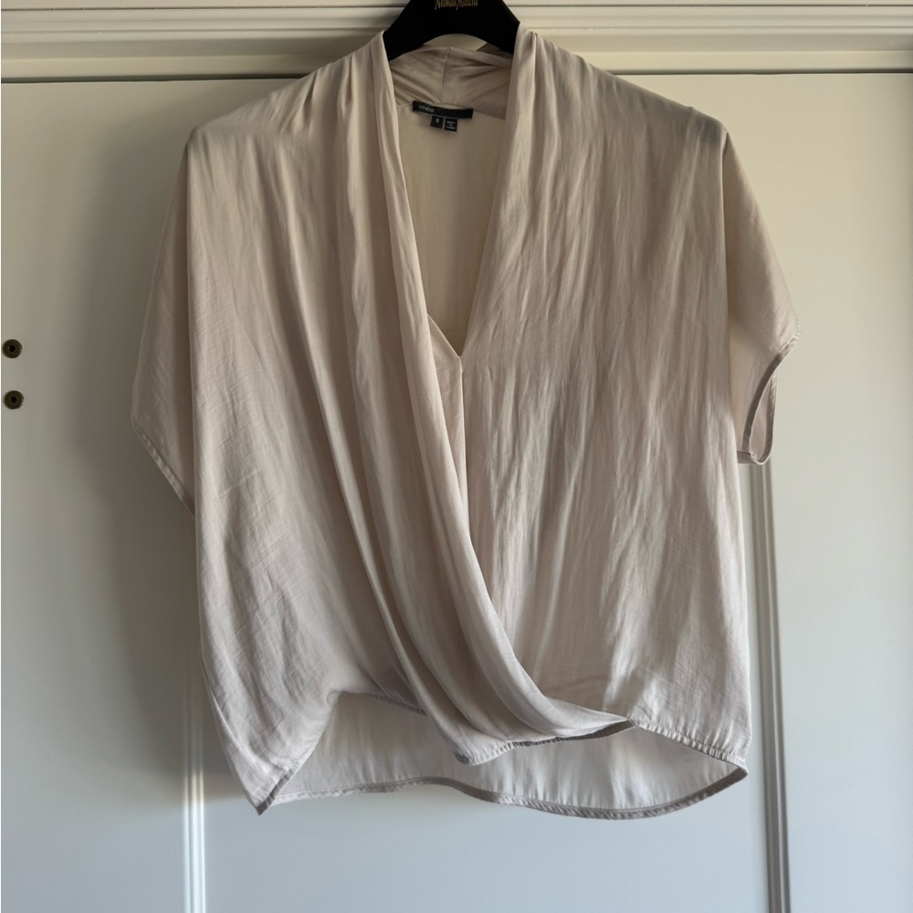 Vince Silk Drape Top